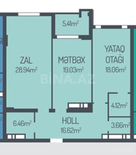 Satılır 2 otaqlı yeni tikili 103.9 m², Şah İsmayıl Xətai m., photo 3 from 11
