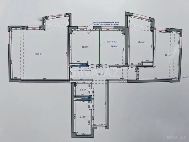Продаётся 4-комн. новостройка 177 м², м. Иншаатчылар, photo 3 from 15
