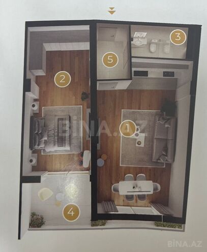 Satılır 2 otaqlı yeni tikili 90 m², Biləcəri q., photo 3 from 9