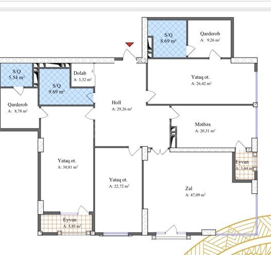 Satılır 4 otaqlı yeni tikili 231 m², 28 May m., photo 3 from 6