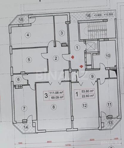 Satılır 2 otaqlı yeni tikili 61 m², Neftçilər m., photo 12 from 13
