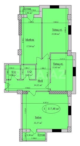 Продаётся 3-комн. новостройка 117 м², м. 20 января, photo 13 from 15