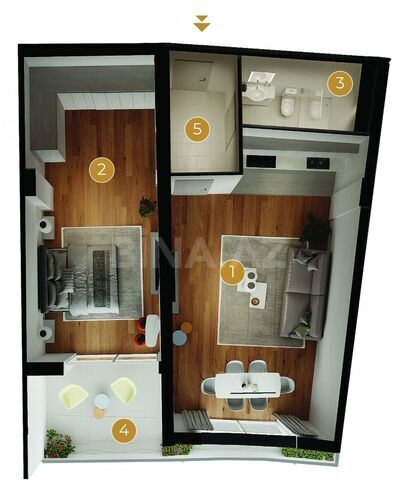 Продаётся 2-комн. новостройка 90 м², Бинагадинский р., photo 11 from 13