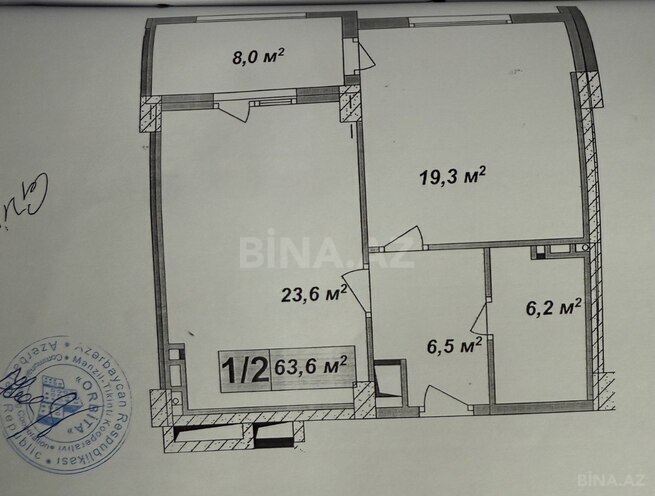 Satılır 1 otaqlı yeni tikili 64 m², Qara Qarayev m., photo 4 from 29