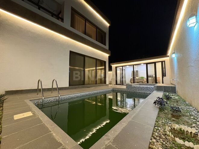 İcarəyə verilir 4 otaqlı həyət evi/bağ evi 140 m², Buzovna q., photo 1 from 29