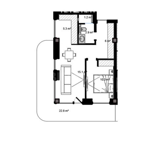 Продаётся 2-комн. новостройка 76.7 м², пос. Sea Breeze, photo 7 from 8