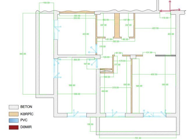 Продаётся 3-комн. новостройка 140 м², м. Нефтчиляр, photo 9 from 12