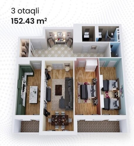 Satılır 3 otaqlı yeni tikili 153 m², Nərimanov r., photo 5 from 14