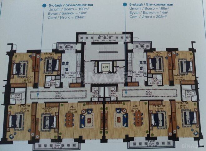 Satılır 5 otaqlı yeni tikili 202 m², Şah İsmayıl Xətai m., photo 8 from 11