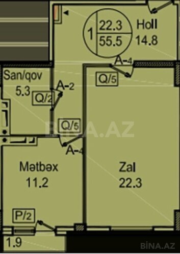 Продаётся 2-комн. новостройка 54 м², м. 28 мая, photo 5 from 6