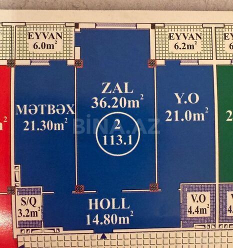Satılır 3 otaqlı yeni tikili 113 m², Gənclik m., photo 7 from 8