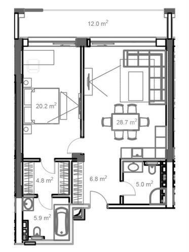 Satılır 2 otaqlı yeni tikili 99.3 m², Sea Breeze q., photo 5 from 6