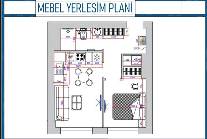 Satılır 2 otaqlı yeni tikili 46 m², Koroğlu m., photo 3 from 9