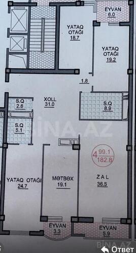 Продаётся 4-комн. новостройка 182 м², Насиминский  р., photo 3 from 21