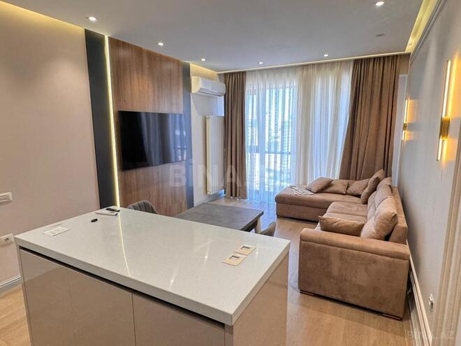 İcarəyə verilir 3 otaqlı yeni tikili 90 m², Bakmil m., photo 1 from 18