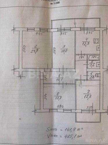 Продаётся 4-комн. вторичка 141 м², м. Кара Караев, photo 31 from 32