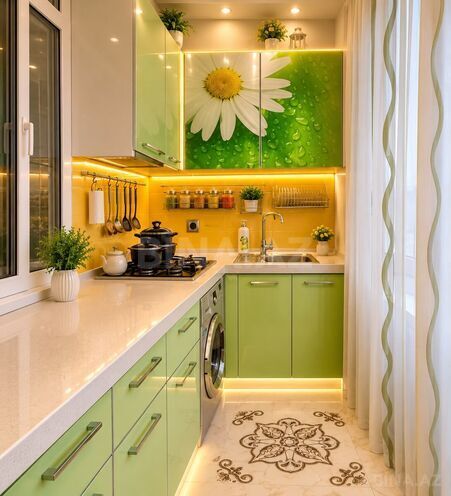 İcarəyə verilir 3 otaqlı yeni tikili 90 m², Nəriman Nərimanov m., photo 4 from 9