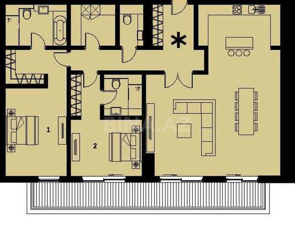 Продаётся 3-комн. новостройка 178 м², Насиминский  р., photo 10 from 19