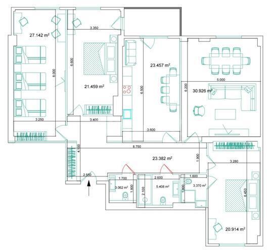 Satılır 4 otaqlı yeni tikili 175 m², Nərimanov r., photo 3 from 10