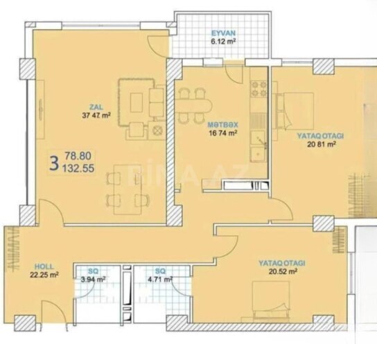 Satılır 3 otaqlı yeni tikili 135 m², Nəriman Nərimanov m., photo 8 from 9