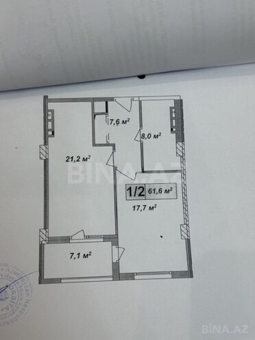 Продаётся 2-комн. новостройка 62 м², м. Кара Караев, photo 3 from 8