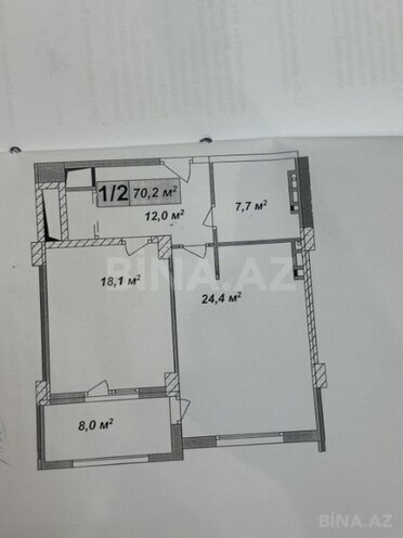 Продаётся 2-комн. новостройка 71 м², м. Кара Караев, photo 3 from 7