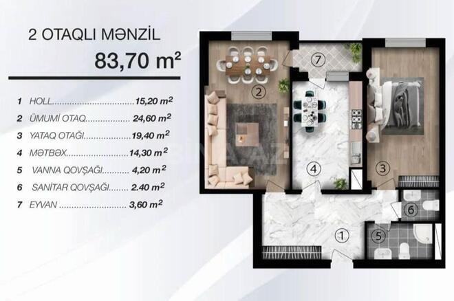 Продаётся 2-комн. новостройка 84 м², м. 28 мая, photo 4 from 25