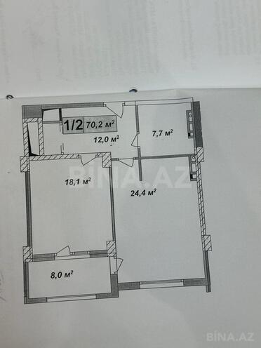 Продаётся 2-комн. новостройка 70.2 м², м. Кара Караев, photo 7 from 8