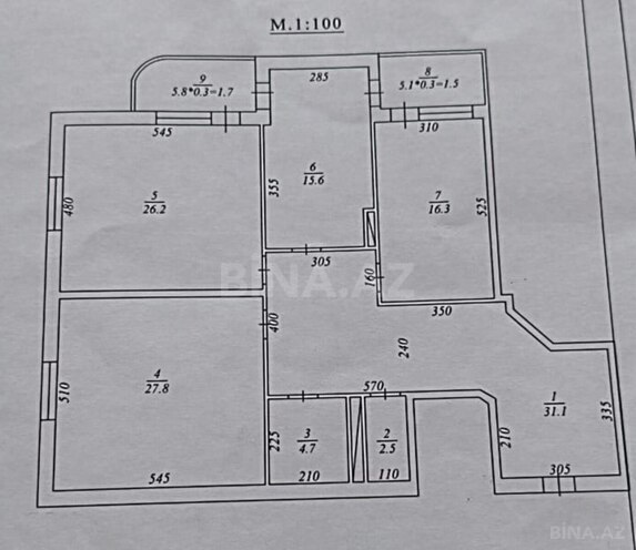 Satılır 3 otaqlı yeni tikili 140 m², Nəsimi m., photo 4 from 9