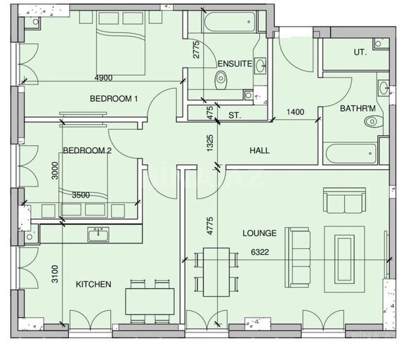 Satılır 3 otaqlı yeni tikili 112.4 m², Ağ şəhər q., photo 9 from 10