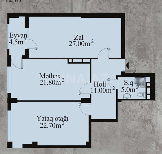 Satılır 2 otaqlı yeni tikili 92 m², 28 May m., photo 3 from 8