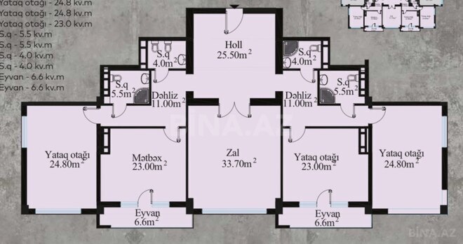 Satılır 4 otaqlı yeni tikili 209 m², 28 May m., photo 3 from 14