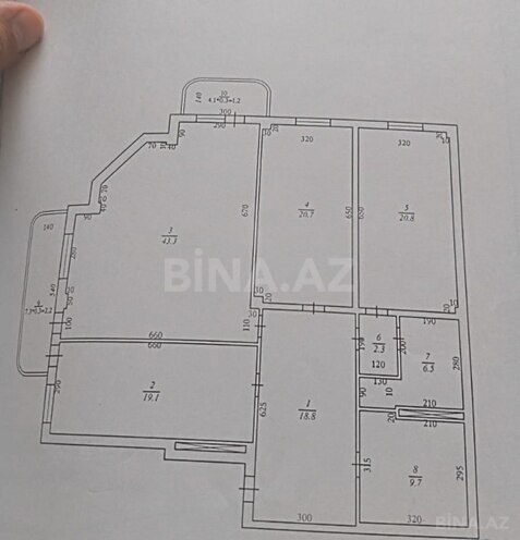 Продаётся 3-комн. новостройка 155 м², м. Иншаатчылар, photo 3 from 13