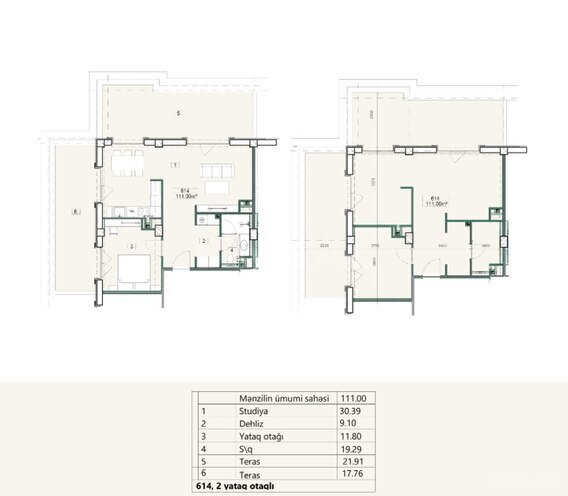 Satılır 2 otaqlı yeni tikili 111 m², Nardaran q., photo 10 from 11