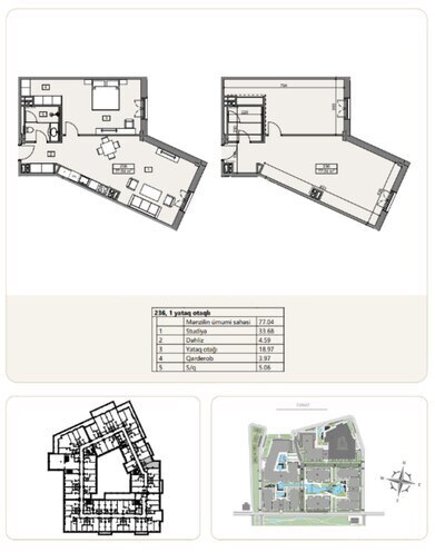 Satılır 2 otaqlı yeni tikili 77.1 m², Sea Breeze q., photo 10 from 11