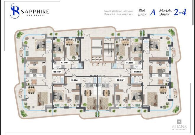 Satılır 1 otaqlı yeni tikili 63.2 m², İçəri Şəhər m., photo 10 from 12