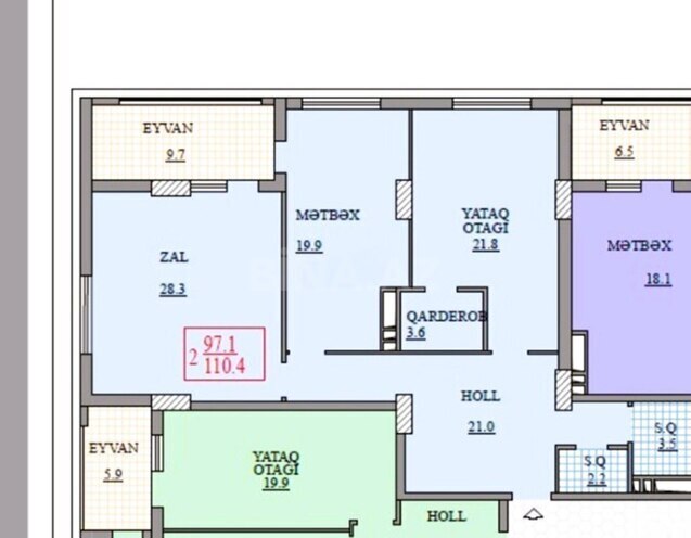 Продаётся 2-комн. новостройка 110.4 м², м. 28 мая, photo 3 from 10
