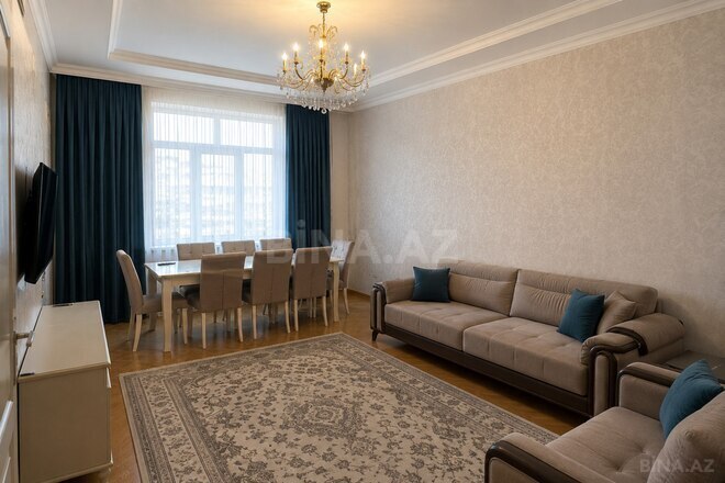 İcarəyə verilir 3 otaqlı yeni tikili 100 m², Nəriman Nərimanov m., photo 4 from 9