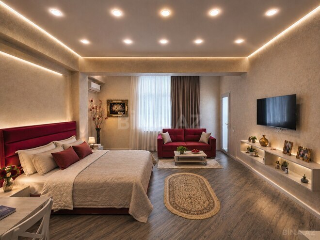 İcarəyə verilir 1 otaqlı yeni tikili 55 m², Nərimanov r., photo 1 from 21