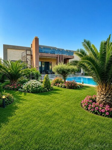 İcarəyə verilir 4 otaqlı həyət evi/bağ evi 300 m², Mərdəkan q., photo 1 from 24