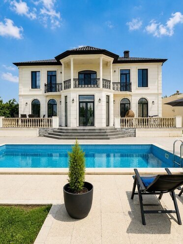 İcarəyə verilir 5 otaqlı həyət evi/bağ evi 400 m², Mərdəkan q., photo 1 from 24