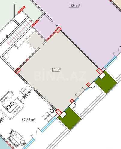 İcarəyə verilir  obyekt 84 m², Nəsimi r., photo 6 from 9