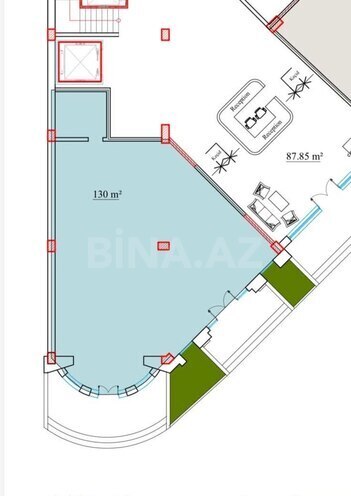 İcarəyə verilir  obyekt 84 m², Nəsimi r., photo 7 from 9