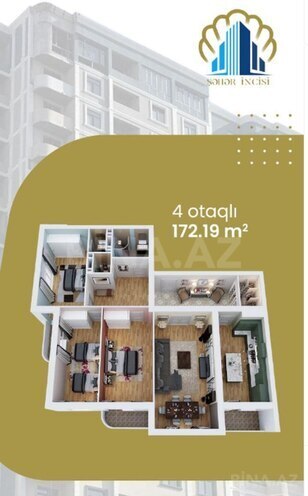 Satılır 4 otaqlı yeni tikili 172 m², Nəsimi r., photo 9 from 10