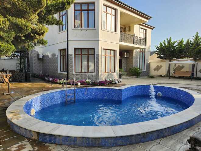 İcarəyə verilir 5 otaqlı həyət evi/bağ evi 250 m², Xəzər r., photo 1 from 32