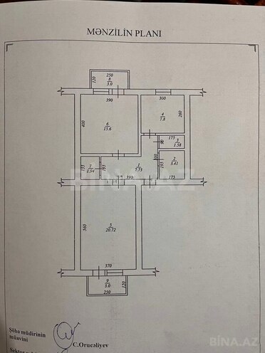 Продаётся 2-комн. вторичка 60.6 м², м. Элмляр Академиясы, photo 12 from 13