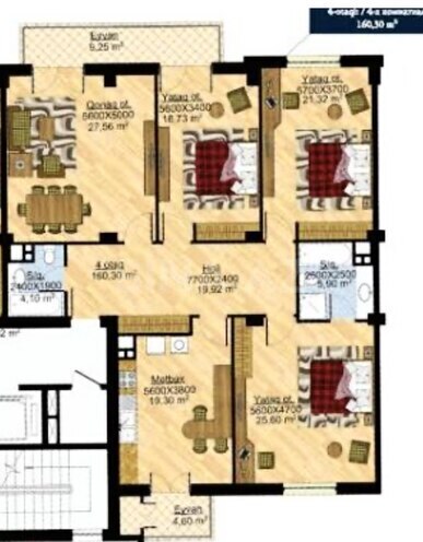 Satılır 4 otaqlı yeni tikili 160.3 m², Ağ şəhər q., photo 3 from 21