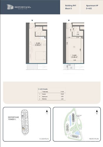 Satılır 1 otaqlı yeni tikili 31.9 m², Nardaran q., photo 7 from 8