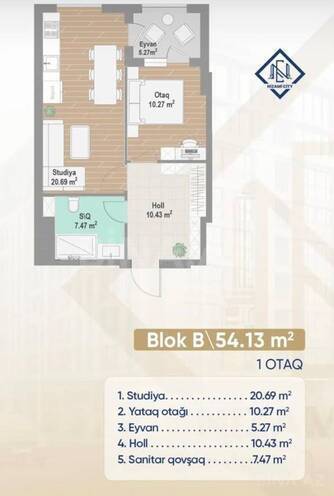 Продаётся 1-комн. новостройка 54 м², м. Низами, photo 9 from 20