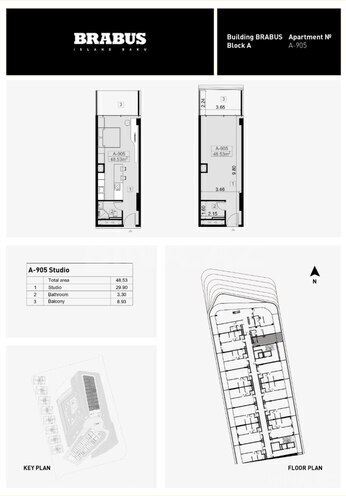 Satılır 1 otaqlı yeni tikili 48.5 m², Nardaran q., photo 14 from 15